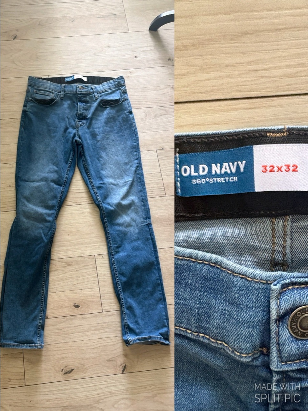 Old Navy Men’s 360 Stretch Slim Fit Blue Denim Jeans 32x32 5-Pocket